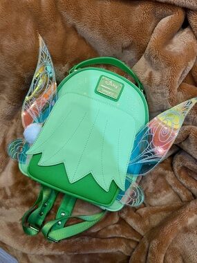 Rare BoxLunch Exclusive Disney Green Tinker Bell Fairy Wing Loungefly